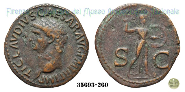 S - C (MInerva a destra) | Ric. 100 41-50 d.C. (Roma)