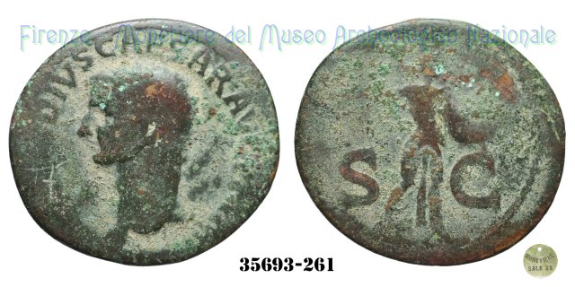 S - C (MInerva a destra) | Ric. 100 41-50 d.C. (Roma)