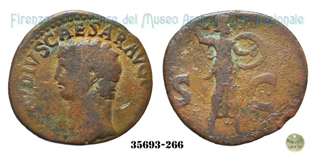 S - C (MInerva a destra) | Ric. 100 41-50 d.C. (Roma)