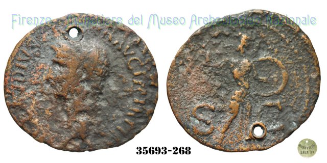 S - C (MInerva a destra) | Ric. 100 41-50 d.C. (Roma)