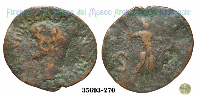 S - C (MInerva a destra) | Ric. 100 41-50 d.C. (Roma)