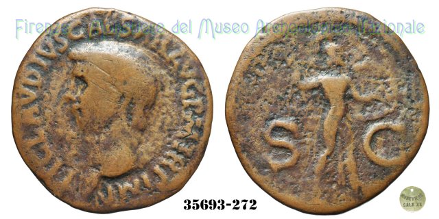 S - C (MInerva a destra) | Ric. 100 41-50 d.C. (Roma)