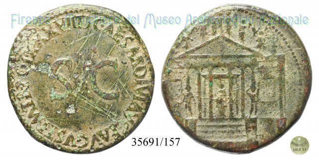 TI CAESAR DIVI AVG F AVGVST PM TR POT XXXVII S C 35-36 d.C. (Roma)