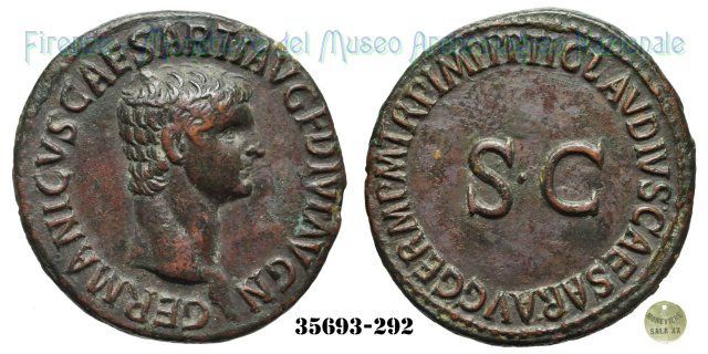 TI CLAVDIVS CAESAR AVG GERM PM TR P IMP PP SC - Ric 106  (Roma)