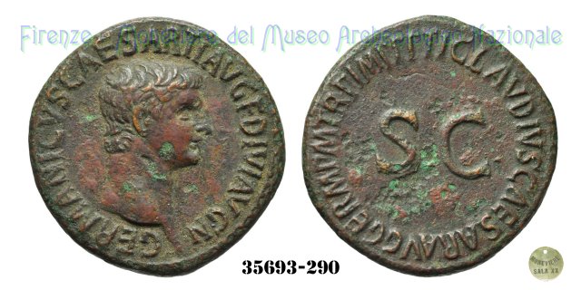 TI CLAVDIVS CAESAR AVG GERM PM TR P IMP PP SC - Ric 106  (Roma)