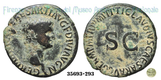 TI CLAVDIVS CAESAR AVG GERM PM TR P IMP PP SC - Ric 106  (Roma)