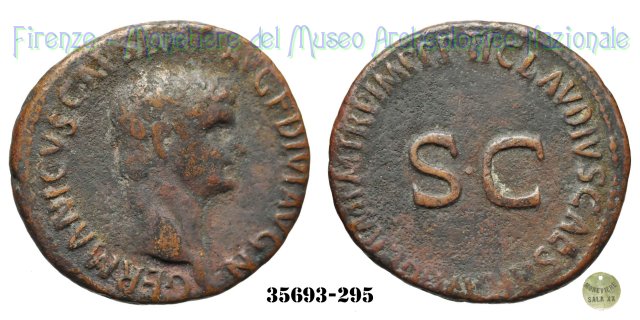 TI CLAVDIVS CAESAR AVG GERM PM TR P IMP PP SC - Ric 106  (Roma)