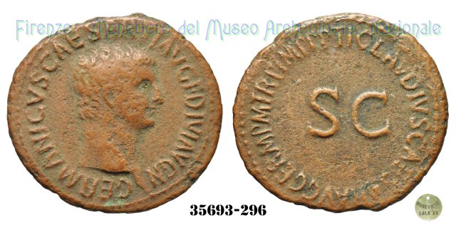 TI CLAVDIVS CAESAR AVG GERM PM TR P IMP PP SC - Ric 106  (Roma)