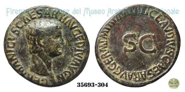 TI CLAVDIVS CAESAR AVG GERM PM TR P IMP PP SC - Ric 106  (Roma)