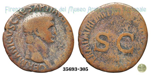 TI CLAVDIVS CAESAR AVG GERM PM TR P IMP PP SC - Ric 106  (Roma)