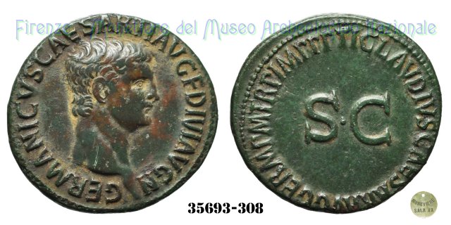 TI CLAVDIVS CAESAR AVG GERM PM TR P IMP PP SC - Ric 106  (Roma)