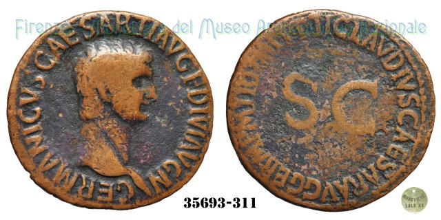 TI CLAVDIVS CAESAR AVG GERM PM TR P IMP PP SC - Ric 106  (Roma)