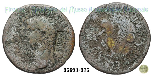 TI CLAVDIVS CAESAR AVG PM TR P IMP - Claudio togato seduto - Ric 93 41-50 d.C. (Roma)