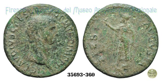 TI CLAVDIVS CAESAR AVG PM TR P IMP PP - Ric 115  (Roma)