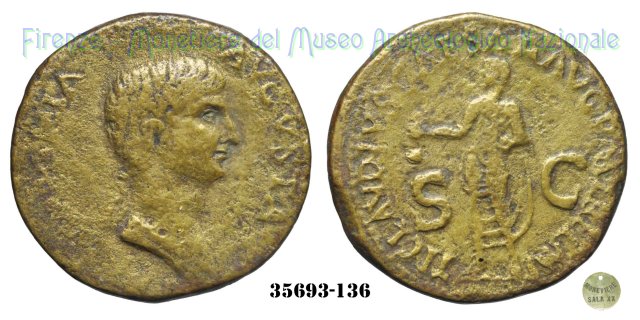 TI CLAVDIVS CAESAR AVG PM TR P IMP - Ric 92 41-50 d.C. (Roma)