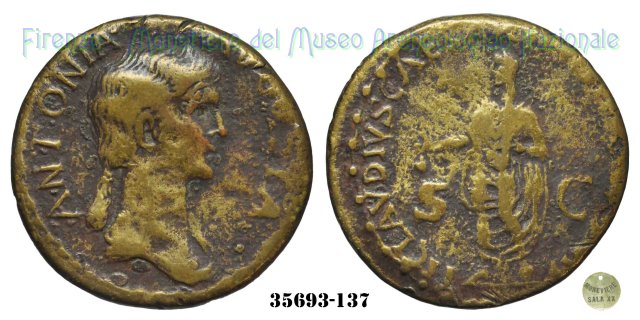 TI CLAVDIVS CAESAR AVG PM TR P IMP - Ric 92 41-50 d.C. (Roma)