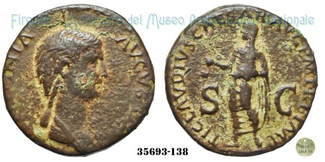 TI CLAVDIVS CAESAR AVG PM TR P IMP - Ric 92 41-50 d.C. (Roma)