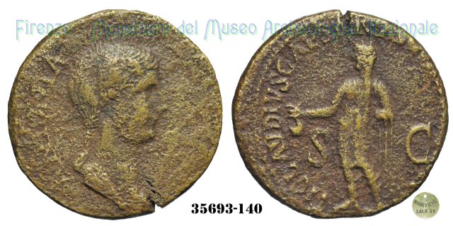 TI CLAVDIVS CAESAR AVG PM TR P IMP - Ric 92 41-50 d.C. (Roma)