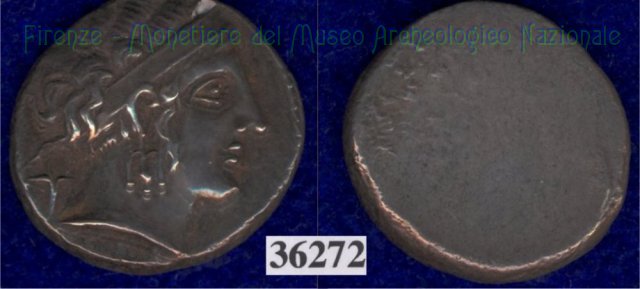 Testa di Artumes (?) / senza tipo (HN Italy 165) 400 a.C. (Pupluna)