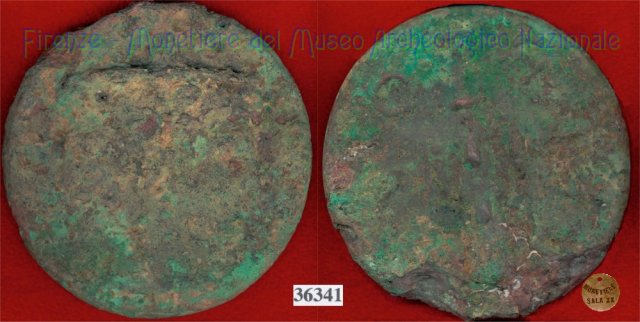 Testa di Culsans / Clava (HN Italy 109a) 299-200 a.C. (Velathri)