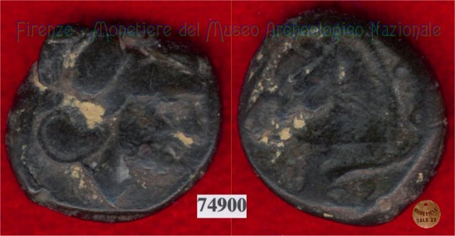Testa di Marte / Protome equina (HN Italy, 210) 273-250 a.C. (Cosa)
