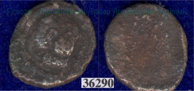 Testa giovanile / senza tipo (HN Italy 122) 400 a.C. (Pupluna)