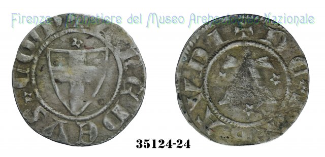 Doppio di Moneta Nera 1343-1383 (Chambery:Pierre Chatel:Pont D'Ain)