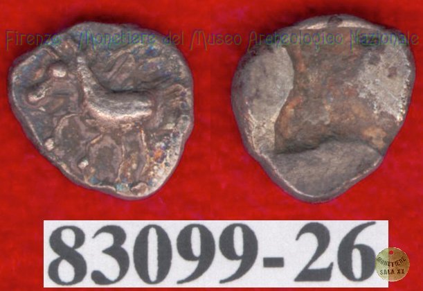 Hippalektryon a s./Quadrato inc. (HN Italy, 92-93) 500-450 a.C. (Pupluna?)