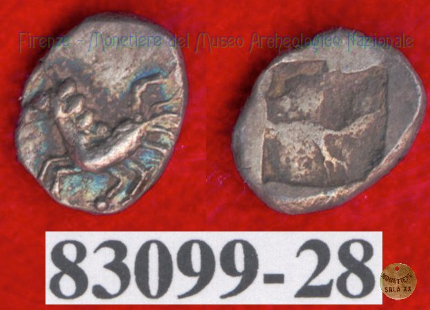 Hippalektryon a s./Quadrato inc. (HN Italy, 92-93) 500-450 a.C. (Pupluna?)