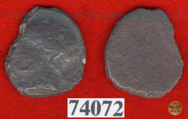 Testa di Aplu / senza tipo (HN Italy 168) 400 a.C. (Pupluna)