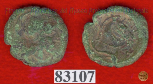 Testa di Marte / Protome equina (HN Italy, 210) 273-250 a.C. (Cosa)