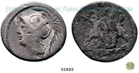 Testa di Marte / Soldati (RRC 319/1) 103 a.C. (Roma)