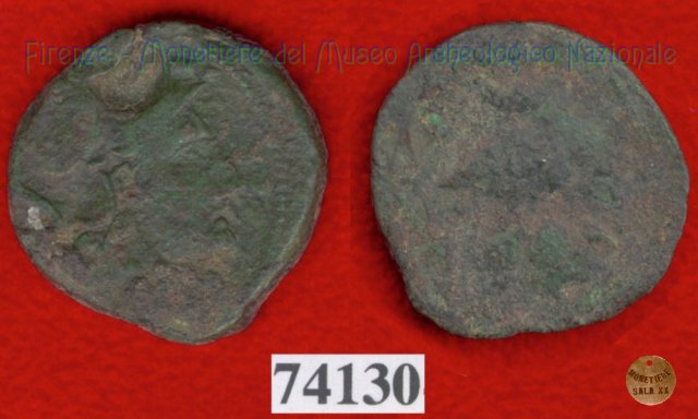 Testa di Menrva / Civetta (HN Italy 186) 400 a.C. (Pupluna)