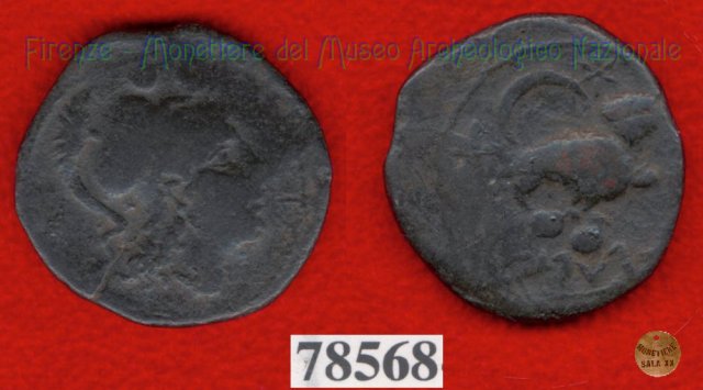 Testa di Menrva / Civetta (HN Italy 186) 400 a.C. (Pupluna)