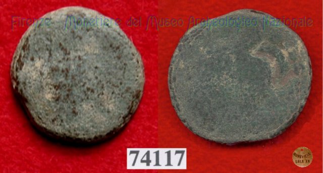 Testa di Menrva / civetta (HN Italy 184) 400 a.C. (Pupluna)