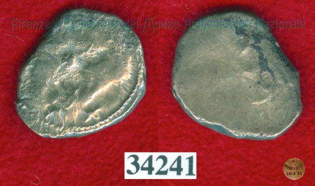 Testa di Metus / lettere (HN Italy 142) 400 a.C. (Pupluna)