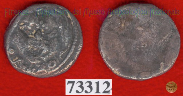 Testa di Metus / senza tipo (HN Italy 152) 400 a.C. (Pupluna)