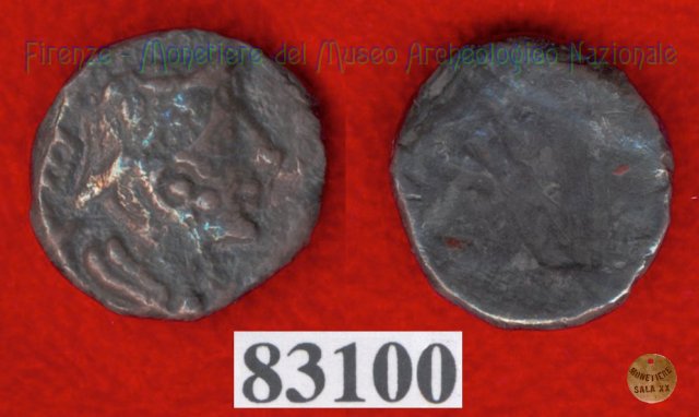 Testa di Turms / senza tipo (HN Italy -) 400 a.C. (Pupluna)