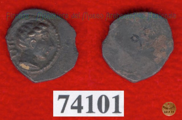 Testa maschile / senza tipo (HN Italy -) 400 a.C. (Pupluna)