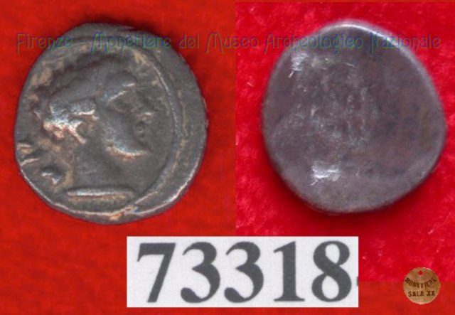 Testa maschile / senza tipo (HN Italy -) 400 a.C. (Pupluna)