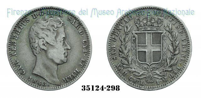 1 Lira 1843 (Torino)
