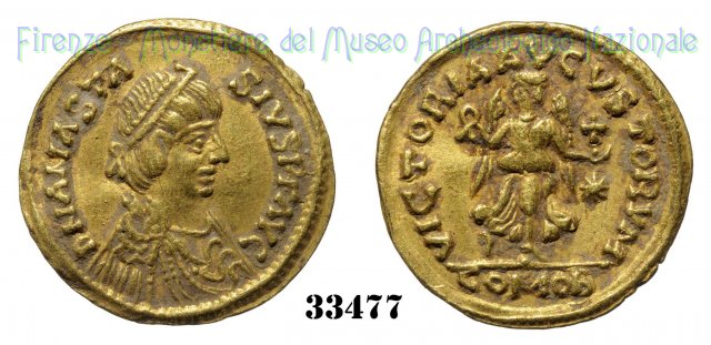 VICTORIAAVCVSTORVM 491-518 AD (Roma)