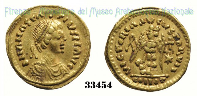 VICTORIɅɅVCVSTORVII 491-518 AD (Roma)