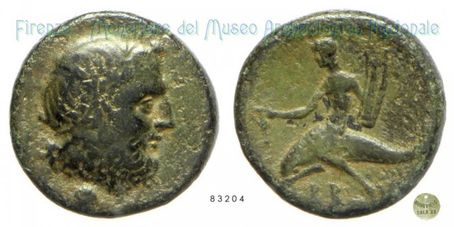 Uncia_Serie giovane delfiniere con kantaros 215-214 a.C. (Brundisium)