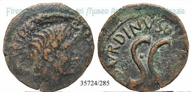 L SVRDINVS IIIVIR AAAFF S C / RIC 386 15 a.C. (Roma)